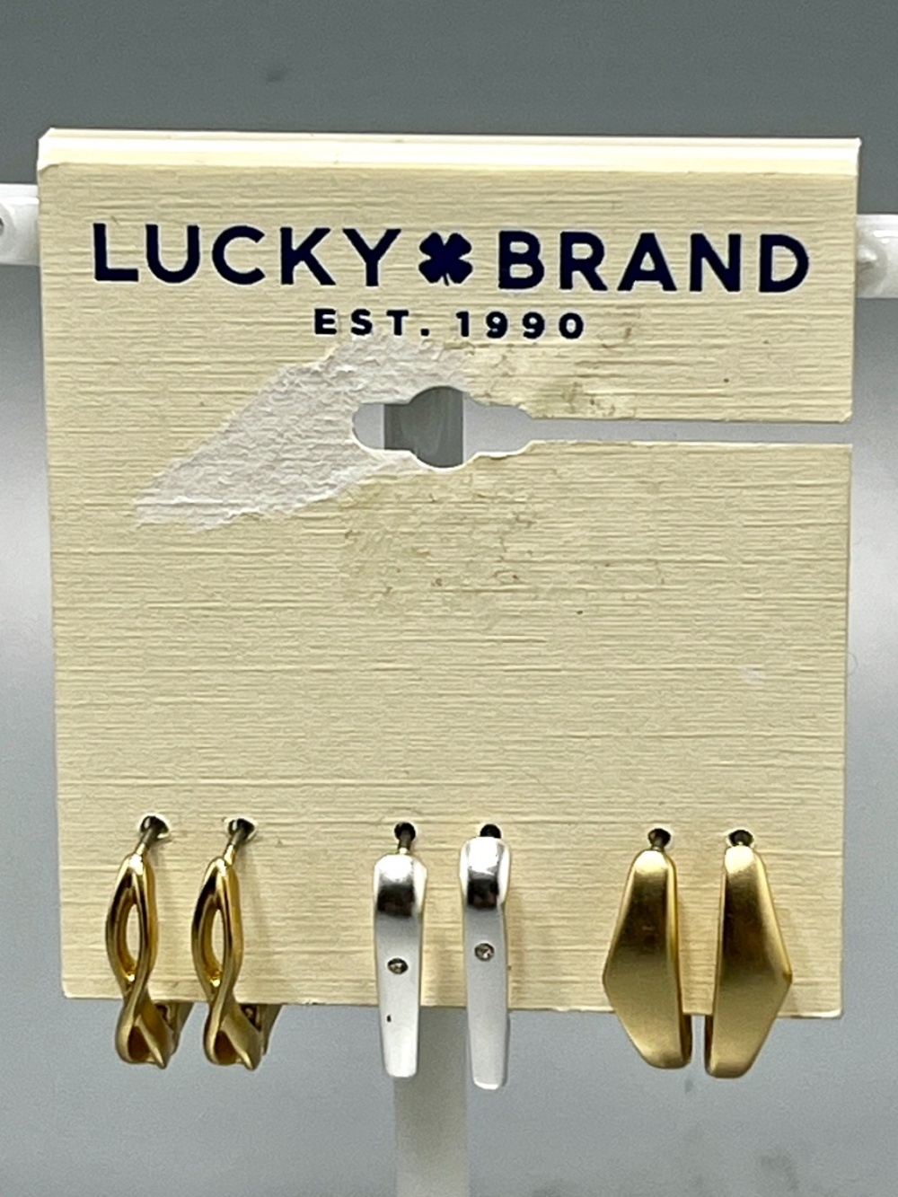 Lucky Brand Three Pairs Of Earrings